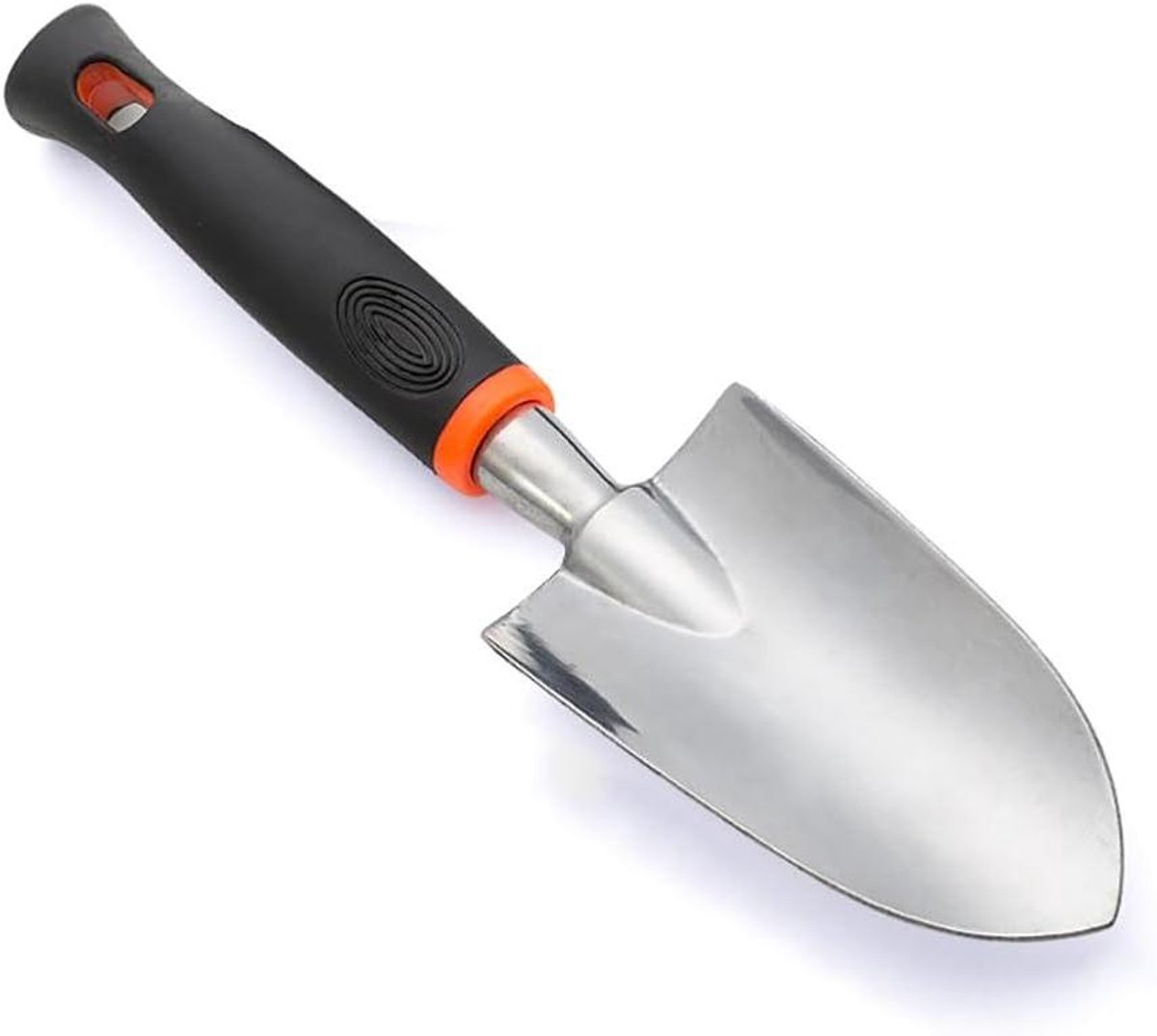 Handtroffel Tuingereedschap - Mini Hoveniersgereedschap - Planten Verpotten - Ergonomische Rubberen Greep - Set van 3 - Zilver