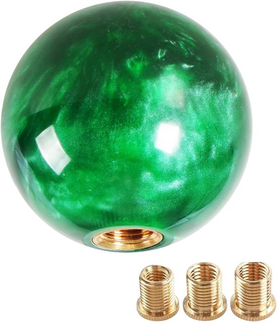Schakelknop 8 Bal - Versnellingspookknop Biljart - Auto Interieur Tuning - Aluminium Acryl Materiaal - 5.4 cm - Zwart — afbeelding 5