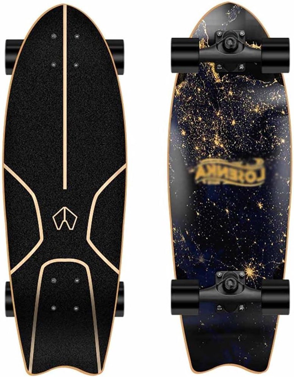 Cruiser skateboard Compleet board Straat cruisen 7 lagen esdoorn 32 x 98 inch Ster patroon