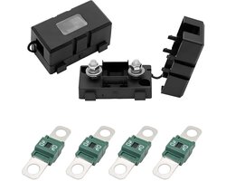 Zekeringhouders Set - Auto Zekeringen - Voertuig Beschermen - Hoge Stroomsterkte - 2 Stuks - Zwart