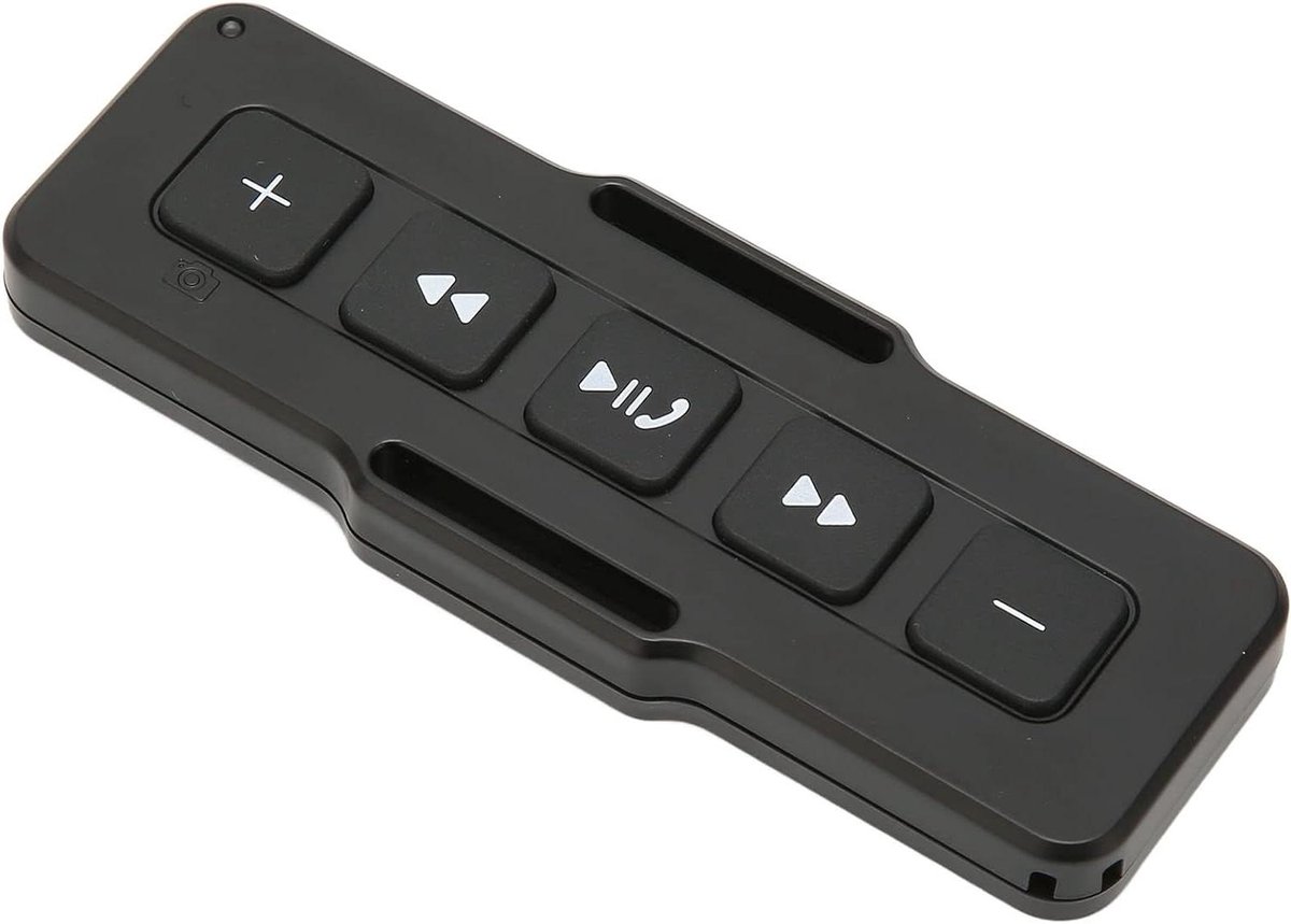 Telefoon Afstandsbediening - Muziek Controller - Muziek Bediening - IPX4 Waterdicht - 10 Meter Bereik - Zwart