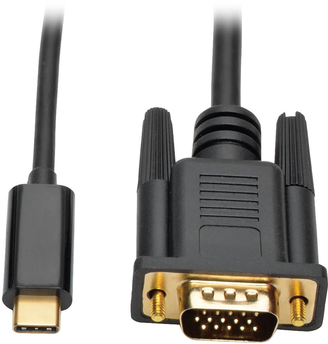 Tripp Lite U444-006-V video kabel adapter 1,8 m USB C VGA (D-Sub) Zwart