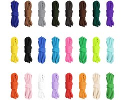 Hileyu 24 reels 3m parachute cord 4mm paracord cord 550 Multifunctional Type III paracord ropes 550lb survival paracord random combo crafting set 7 strand cord tent rope outdoor survival rope