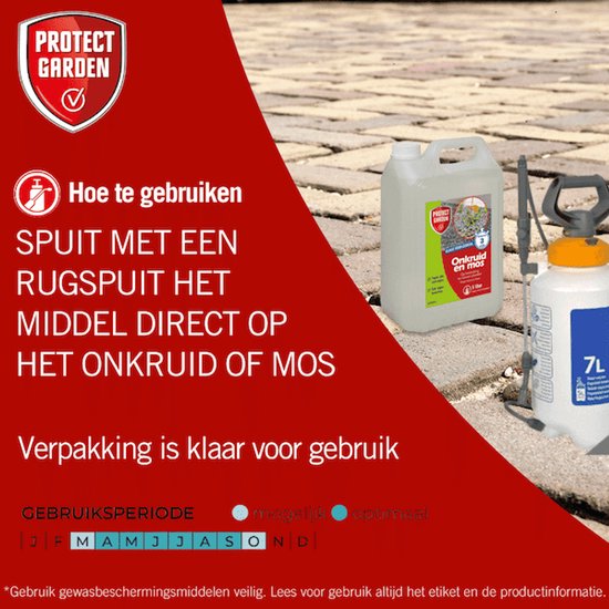 Protect Garden Flitser onkruidmiddel Kant & Klaar (5000 ml) - Krachtige Onkruidverdelger - Met gratis cheatsheet van Protect Garden Flitser — afbeelding 3