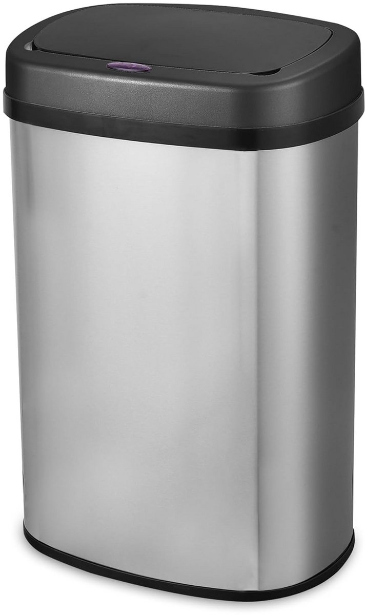 RVS Sensor Prullenbak 60 Liter - Automatische Afvalbak met Bewegingssensor