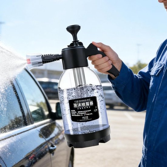 Drukspuit 2 Liter - Watersproeier Planten - Schoonmaken Balkon - Verwisselbare Kop - 2 Liter Capaciteit - Wit — afbeelding 4