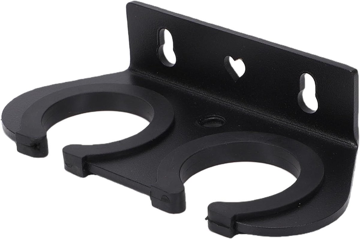 Microfoonhouder - Microfoonhanger - Microfoons Opbergen - Twee Sleuven - 16.5 cm Pakket - Zwart