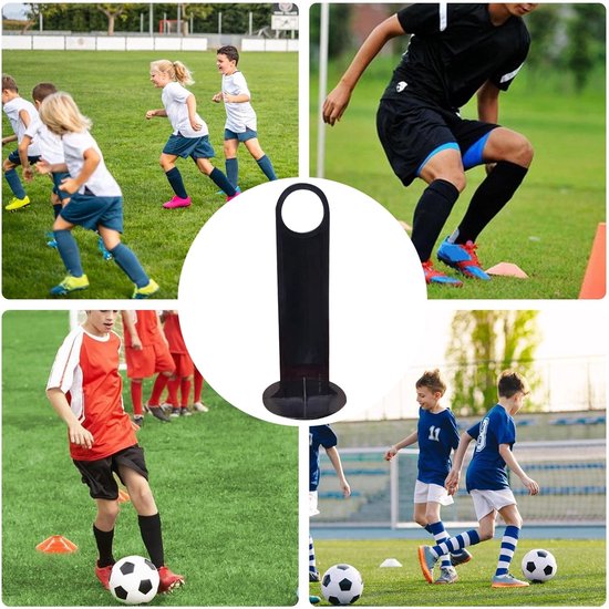 Kegelstandaard - Trainingshouder - Sportveld Organiseren - Lichtgewicht Ontwerp - 19 cm - Zwart — afbeelding 5