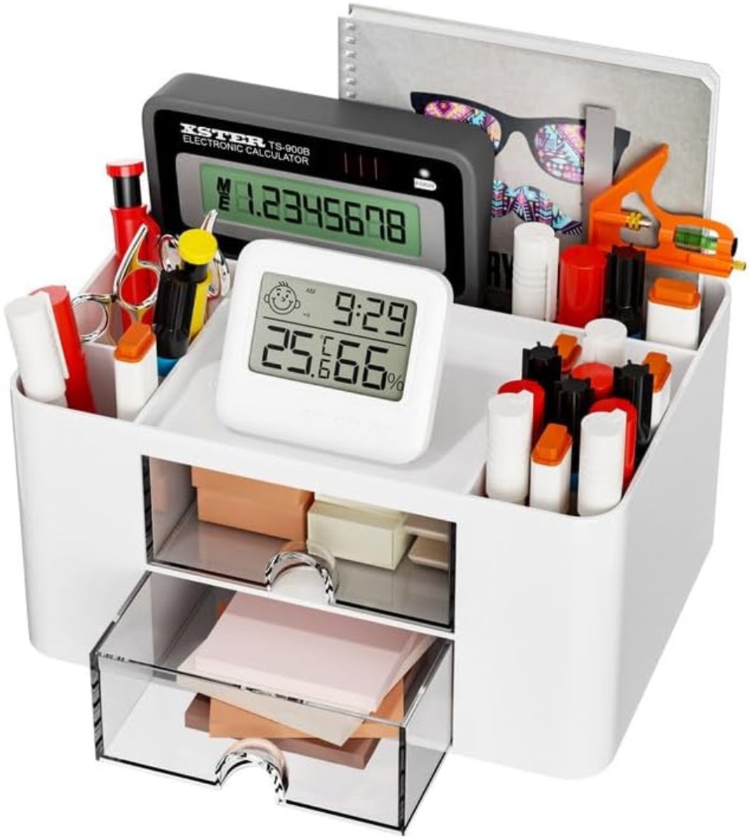 MKSS® Ladenkastje Bureau Orgenaizer - Bureaukast - Ladeblok - Wit