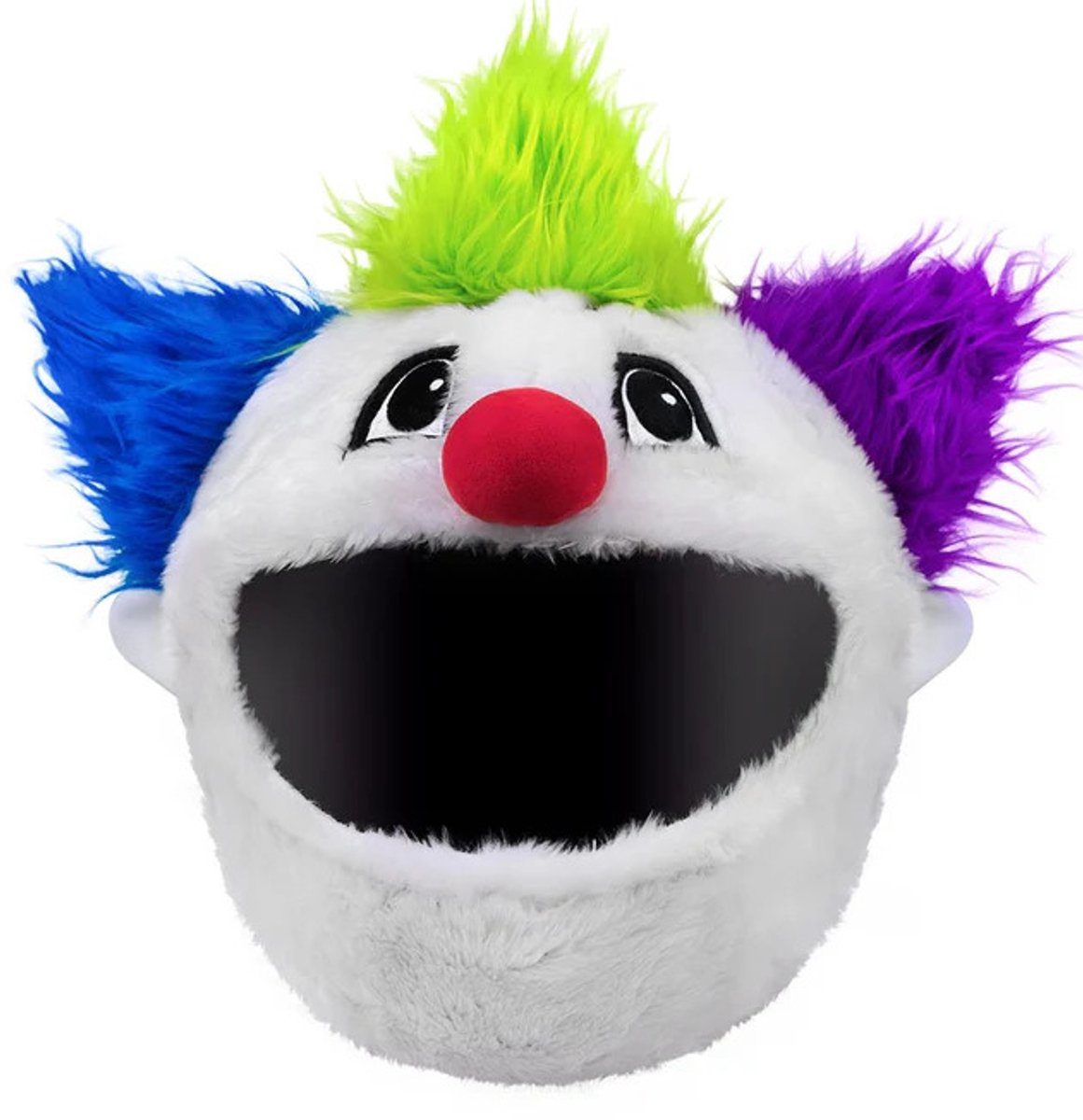 Helmhoes – Clown – Pluche Motorhelm Decoratie – Helm Mascotte – Universeel Motorhelm Accessoire