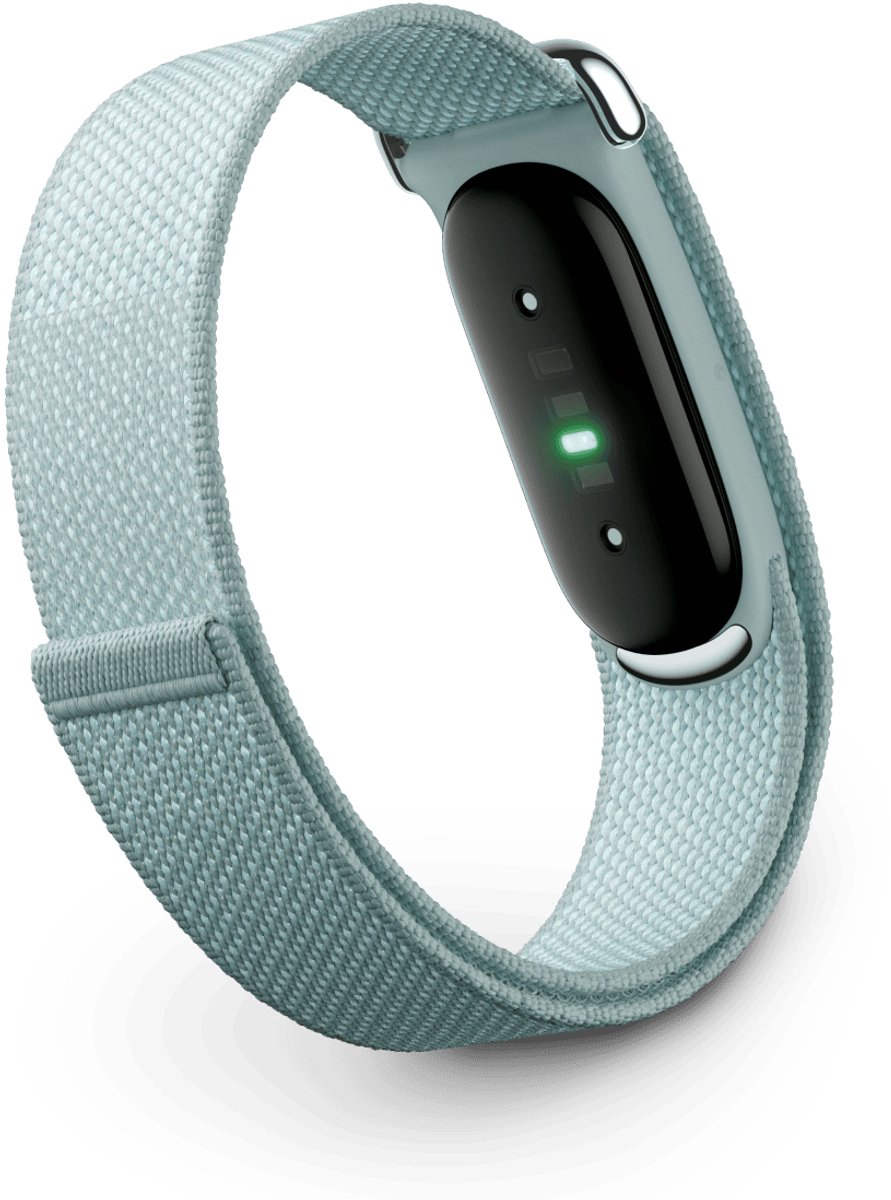 Google Fitbit Air Fog - Activity Tracker - Met Groen/Grijs actiesportbandje met klittenband thumbnail 3