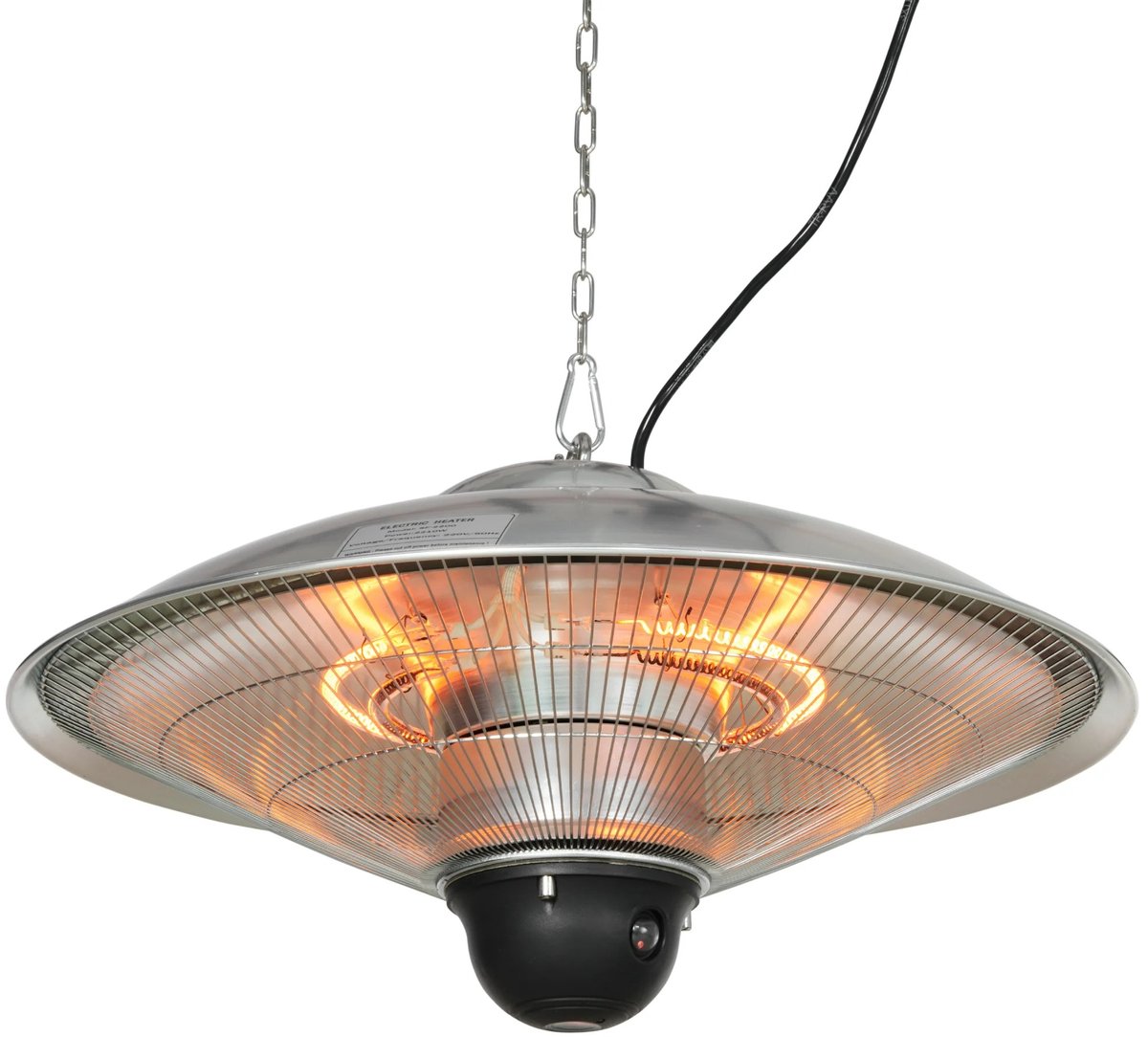 Jurrys Terrasverwarmer - Warmtelamp - Buitenverwarmer - Terrasheater - Warmtestraler - Sfeervol - Comfortabel - Veilig - 33x58.5cm