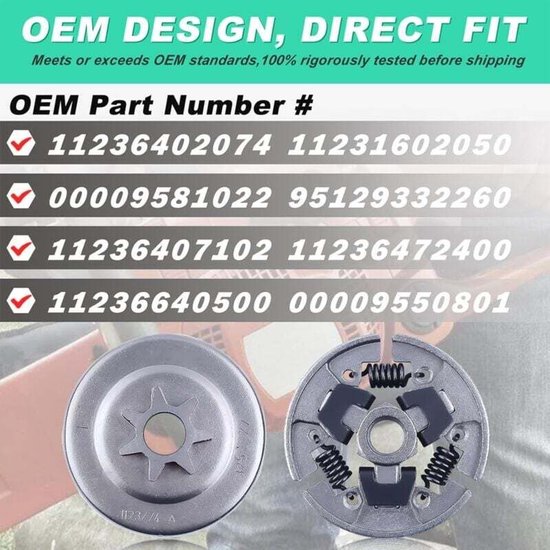 Tandwiel- en koppelingsset 3/8" geschikt voor - STIHL 017 - 018 - MS170 - MS180 - 021 - 023 - 025 - MS210 - MS230 - MS250 van Stihl — afbeelding 5