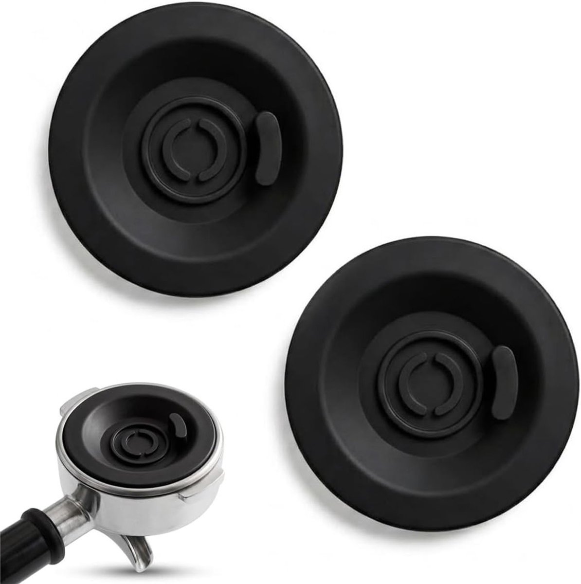 2 Stuks Reinigingsschijf 54mm voor Espresso Machines Siliconen Backflush Disc Accessoires voor Barista en Koffiemachines
