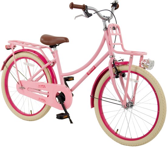 2Cycle Meisjes Transportfiets 22 inch (7-9 jaar) - Roze - Trendy Schoolfiets van 2Cycle — afbeelding 4