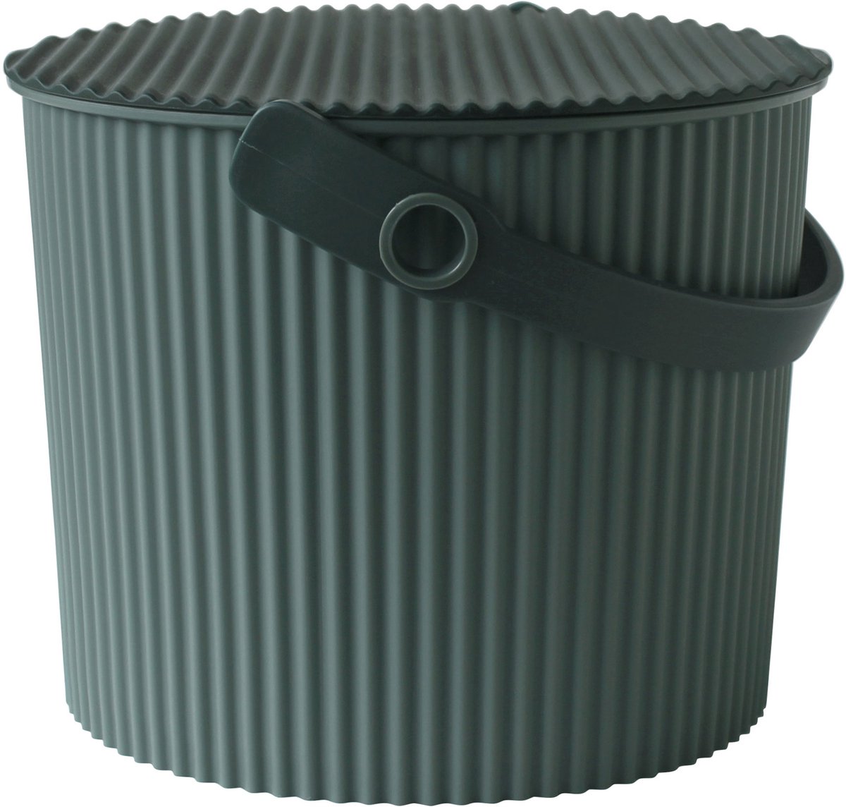 Hachiman opbergemmer Omnioutil S, kunststof, licht, donkergroen, 8 l, 239857
