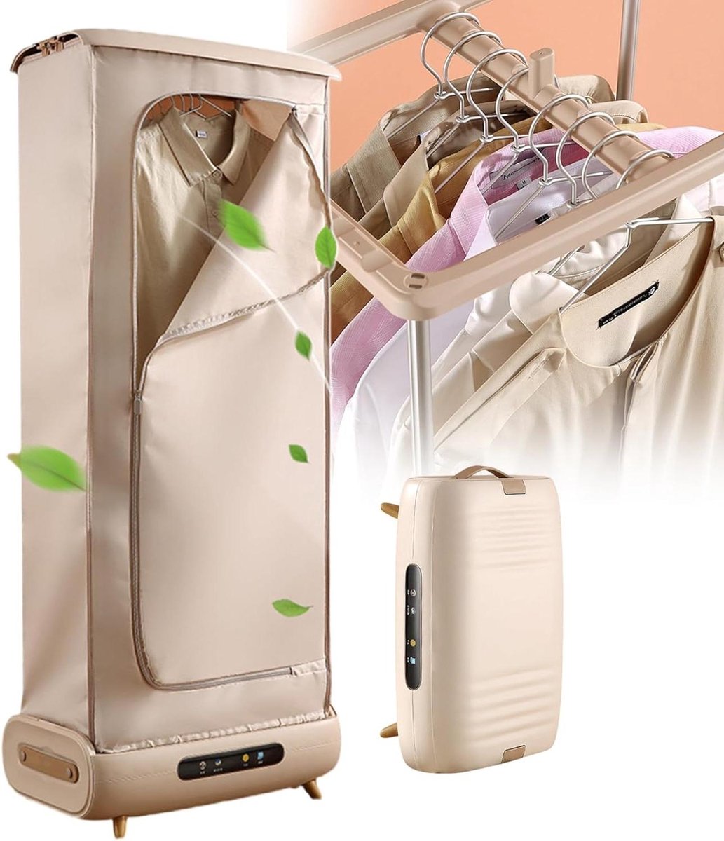 Stoom Droger - Kledingverzorging - Snel Kleding Drogen - Opvouwbaar Ontwerp - 700ml Tank - Wit
