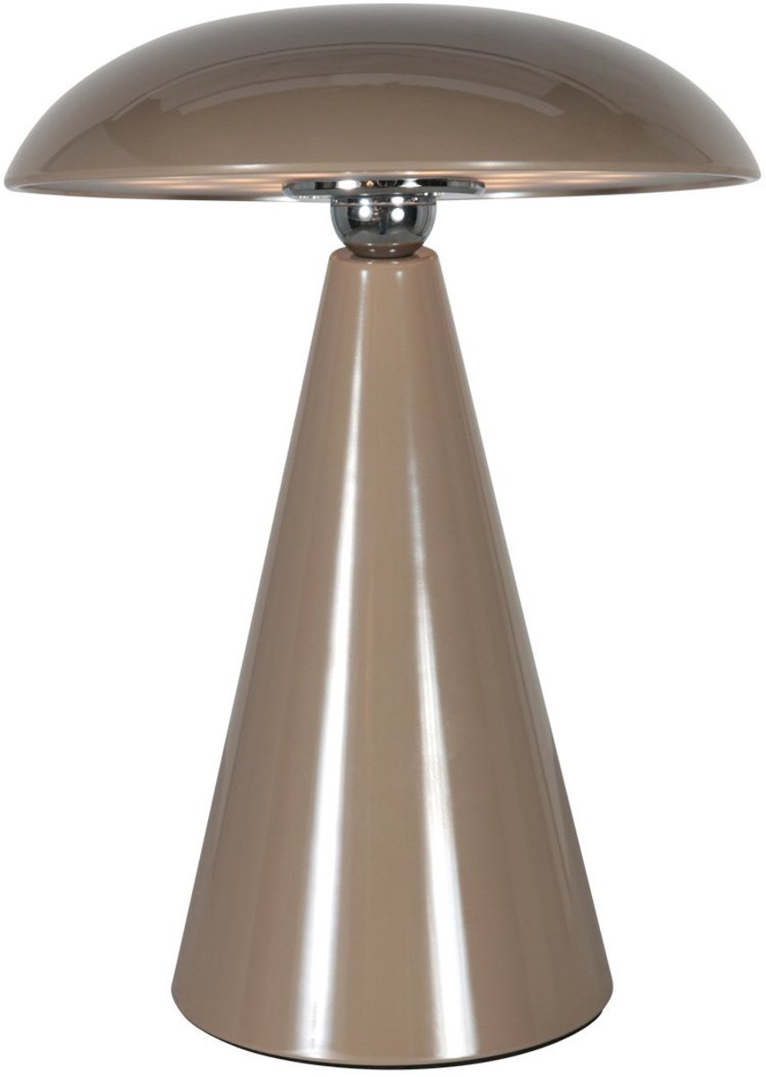 Tafellamp - bruin - Mush - elektronica kunststof metaal - Ø 16cm - LED - 4856B - Anne Lighting