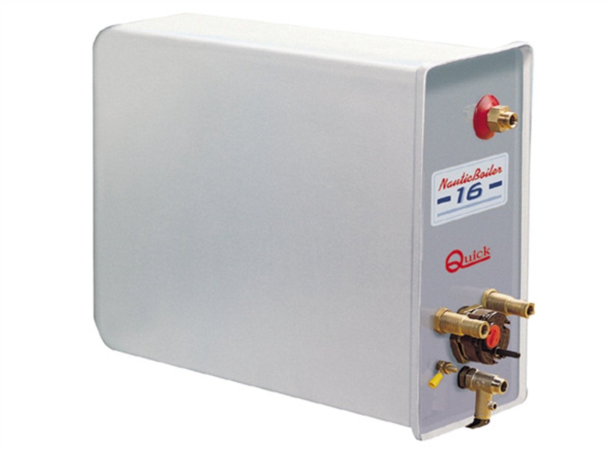 Quick Nautic BXS rechthoekige RVS Scheepsboiler 25 liter 220V 800Watt