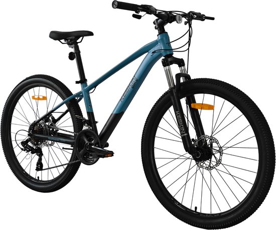 Keskin Bike MTB PRO - Mountainbike 29 inch - 21 versnellingen Shimano - Framemaat: 39 cm - Zwart/Blauw — afbeelding 2