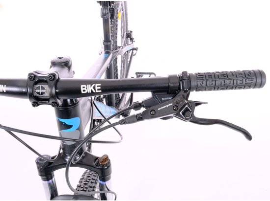 Berlin Bike MTB - Mountainbike 27,5 inch - 21 versnellingen Shimano - Framemaat: 51 cm - Zwart/Blauw — afbeelding 3
