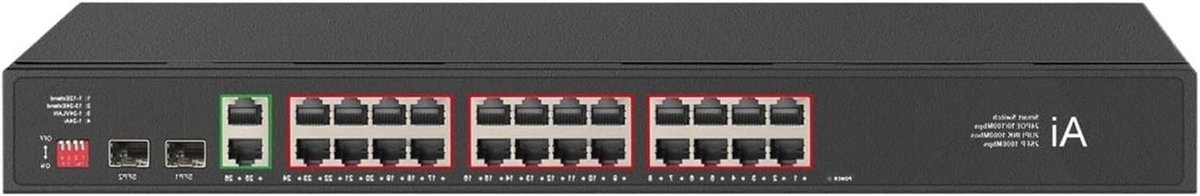 Netwerk Switch - Ethernet Hub - Netwerk Uitbreiding - Industriële Kwaliteit - 16 Poorten - Zwart