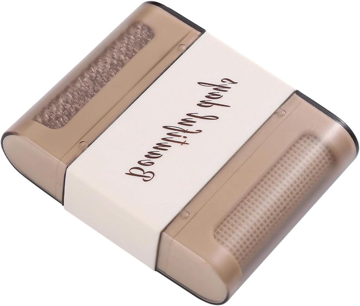 Handmatige Pluisverwijderaar - Kledingverzorging Apparaat - Textiel Opfrissen - Dubbele Kop Design - Compact Formaat - Grijs