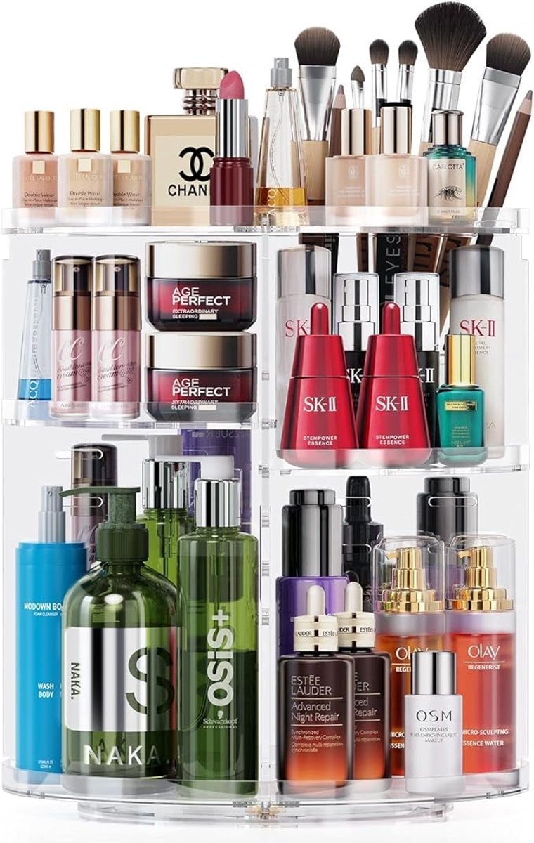Draaibare Make-up Organizer met 6 Verstelbare Lagen