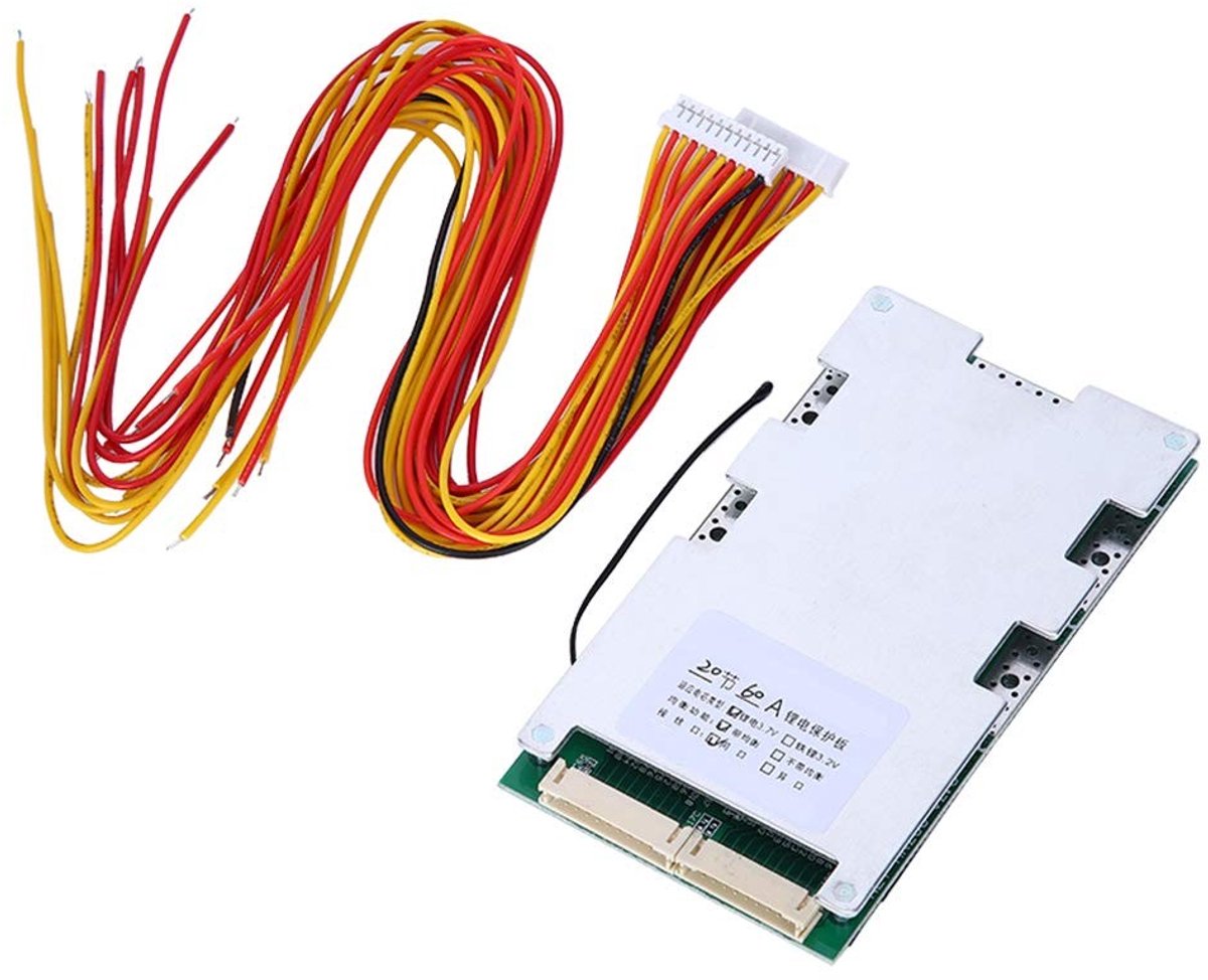 OmGoods - Dailygoody - Lithium Batterij Opladen Bescherming - 20s 60A - Veilig en Slim - 72V Formaat - Balansladen - Geschikt voor Lithiumcellen - Bagima Model