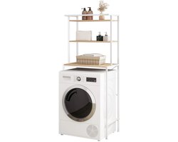 Lilac & Lily Wasmachinekast - Wasmachine Ombouw - Toiletkast - Washok Kast - Opbergrek - Toilet Ombouw - 67x162x40cm - Wit