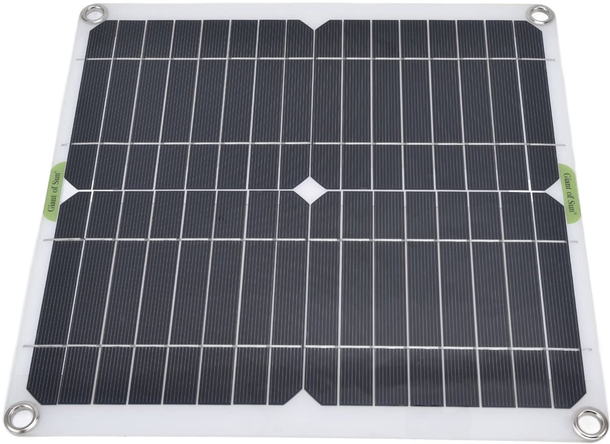 OmGoods - Dailygoody - Zonnepaneel - Draagbare zonnelader - Waterdicht - 200W - Voor campers en boten - Inclusief autolader en zuignappen