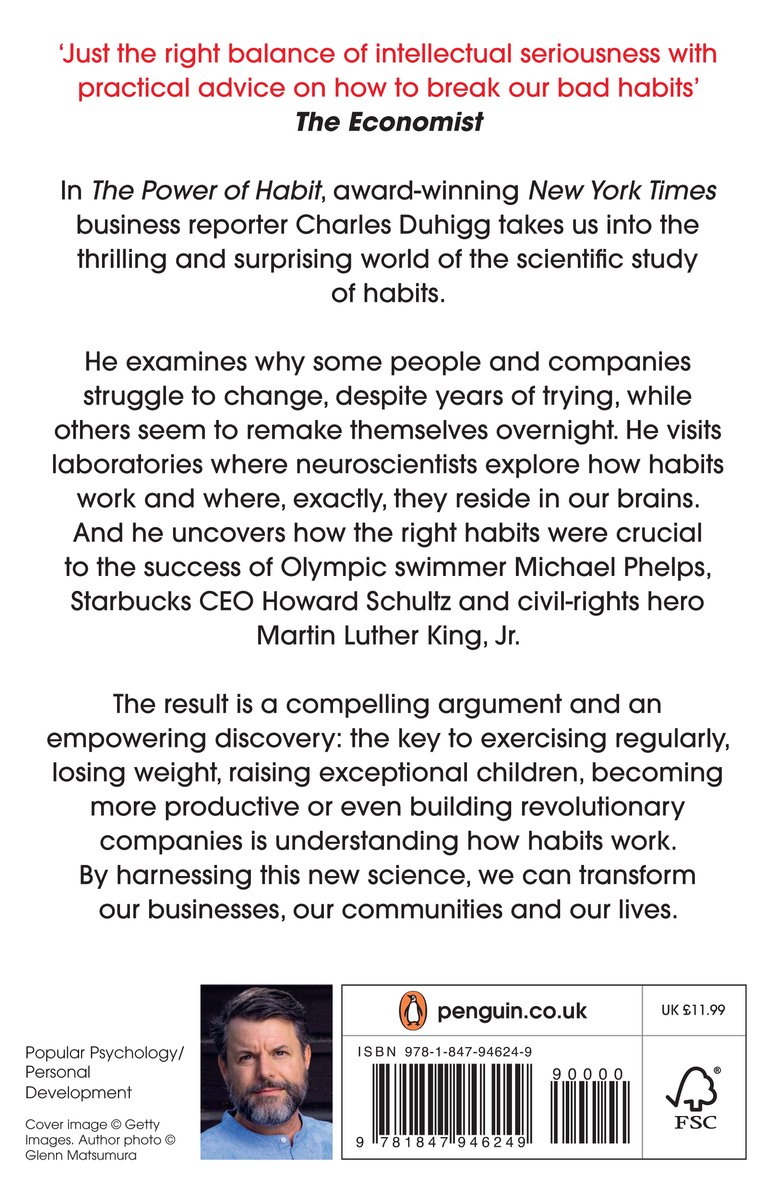 The Power of Habit - back cover