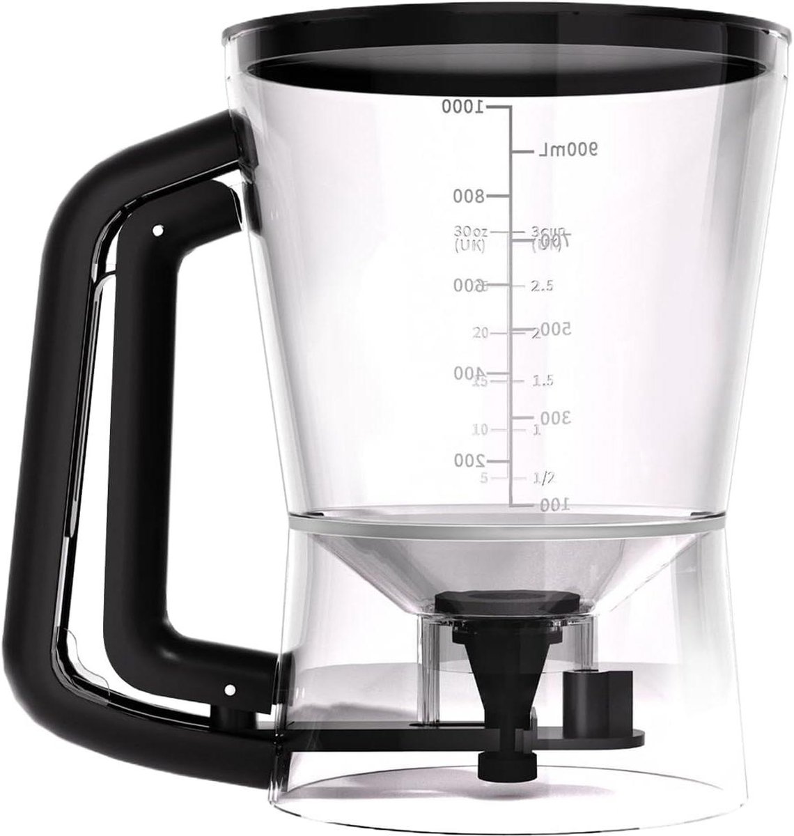 Beslagdispenser - Pannenkoekenmaker Funnel - Bakken en Koken - Eenvoudige Bediening - 1 Liter - Transparant