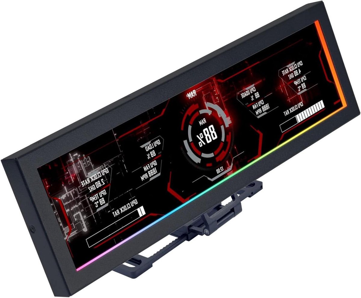 Universeel Scherm - Hardware Monitor - Pc Informatie Weergeven - Flexibele Montage Opties - 88 inch - Zwart