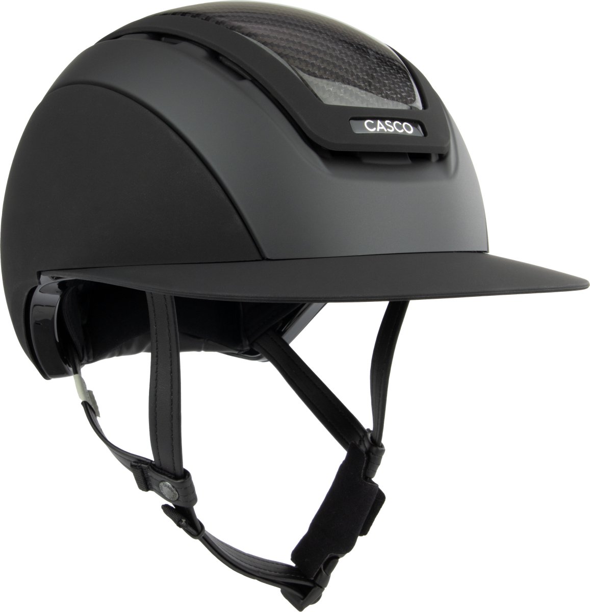 Casco Elite Precision Ruiterhelm Carbon Zwart - M