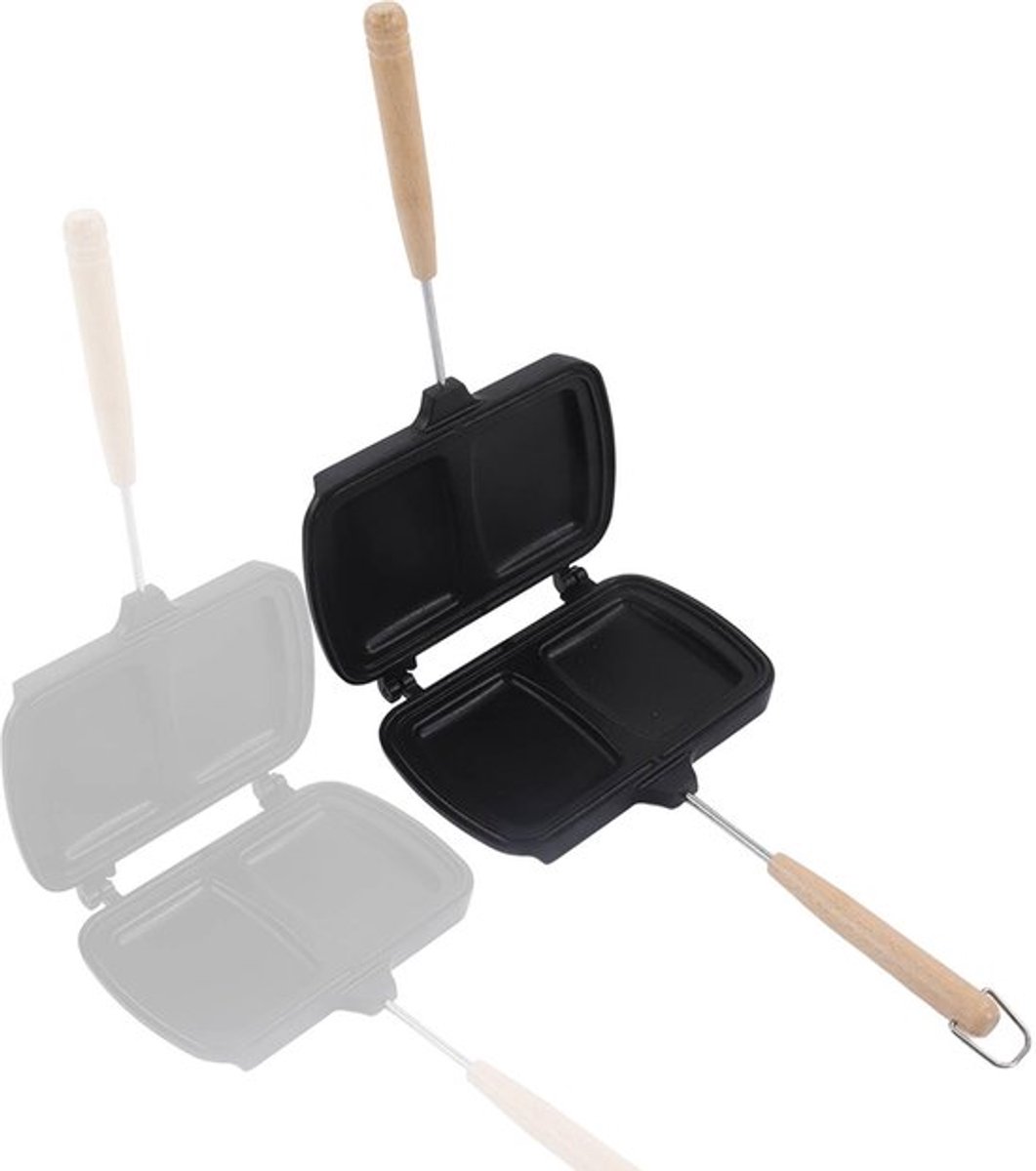 Dubbelzijdige Koekenpan, non-stick Pannenkoek Pan Koken Pan Sandwich Maker Barbecue Plaat Bakpan voor Broodrooster Ontbijt Omelet