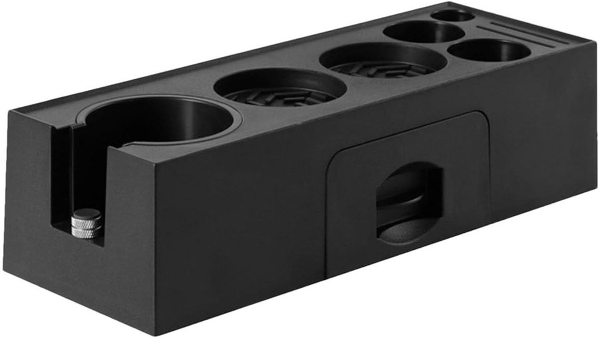 Espresso Tamping Station - Koffie Organizer Box - Koffie Bereiden - Multifunctioneel Ontwerp - 51-58mm - Zwart