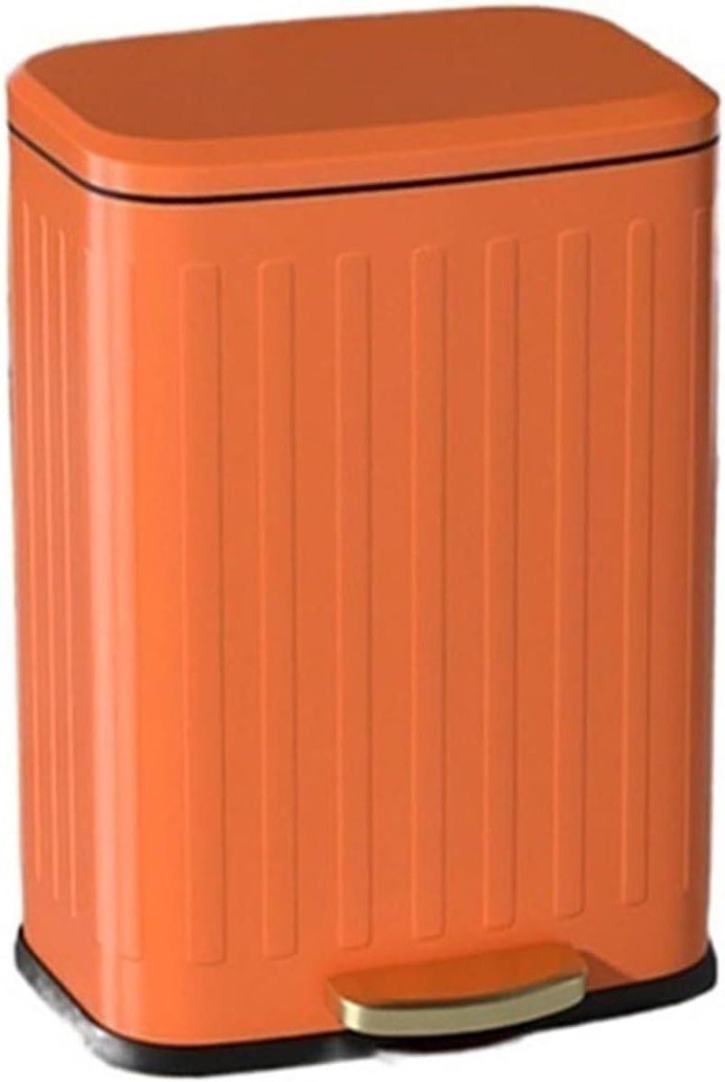 Keukenprullenbak RVS - Afvalbak Pedaal - Huishoudelijk Afval - Met Deksel - S-22x19x32cm - A