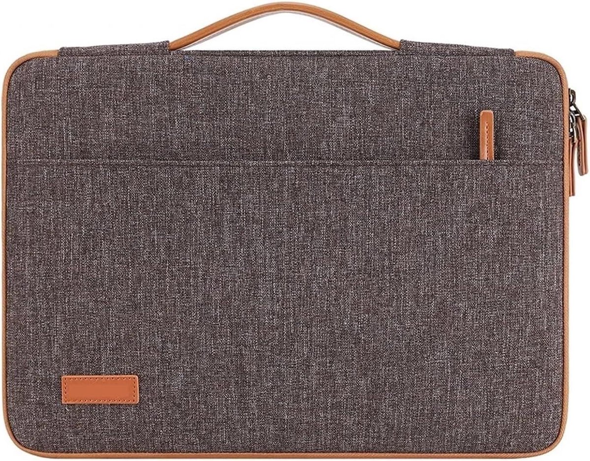Laptoptas - Aktetas Laptophoes - Bescherming Laptop - Waterdicht Polyester - 10-17 inch - Grijs