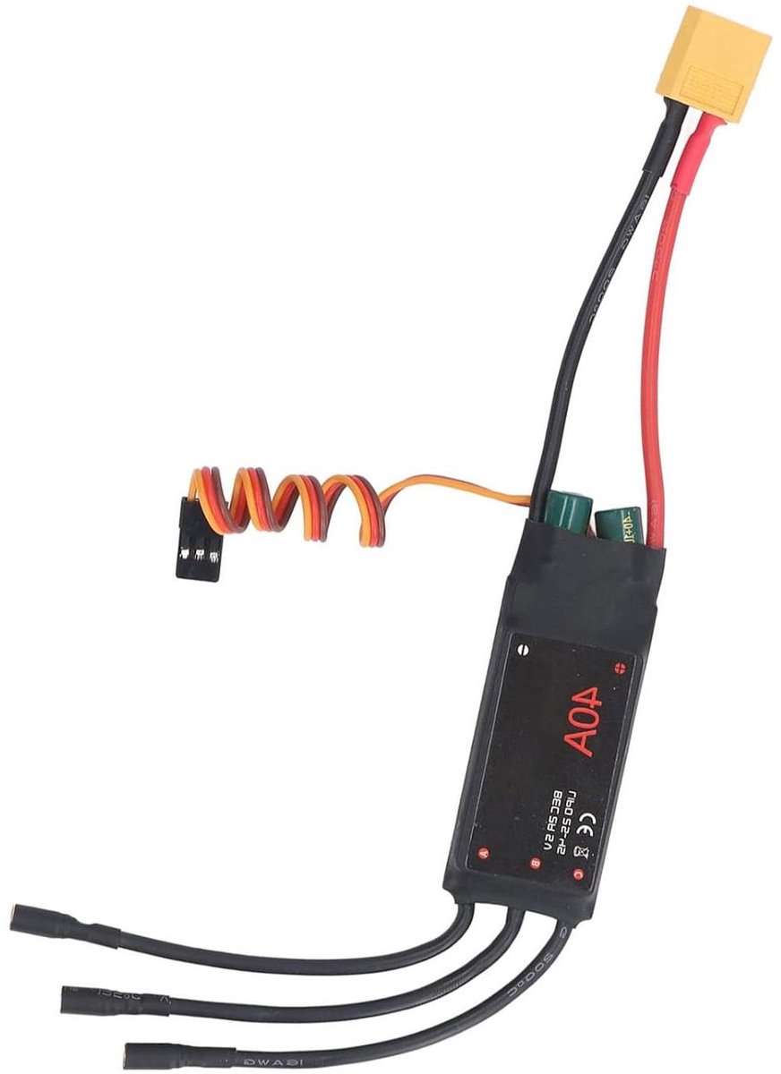Borstelloze Motor ESC - Snelheidsregelaar - RC Vliegen - BLHeli Geoptimaliseerd - 40A - Zwart