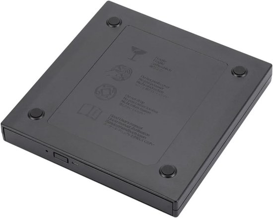 Externe DVD Brander - CD Schrijver - Bestanden Archiveren - Brede Compatibiliteit - USB 2.0 - Zwart — afbeelding 4