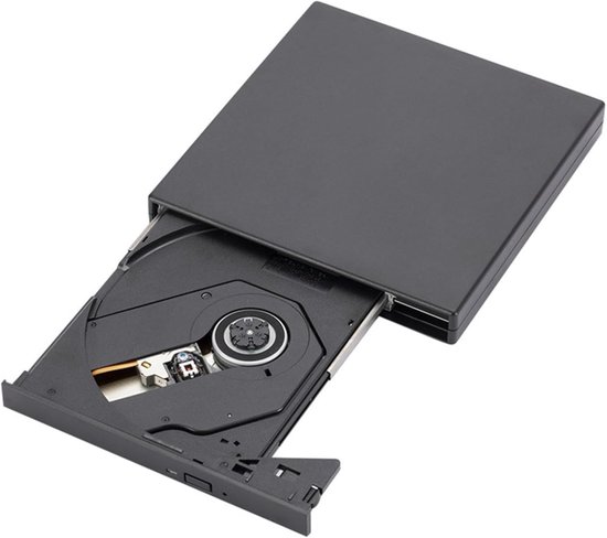 Externe DVD Brander - CD Schrijver - Bestanden Archiveren - Brede Compatibiliteit - USB 2.0 - Zwart — afbeelding 3