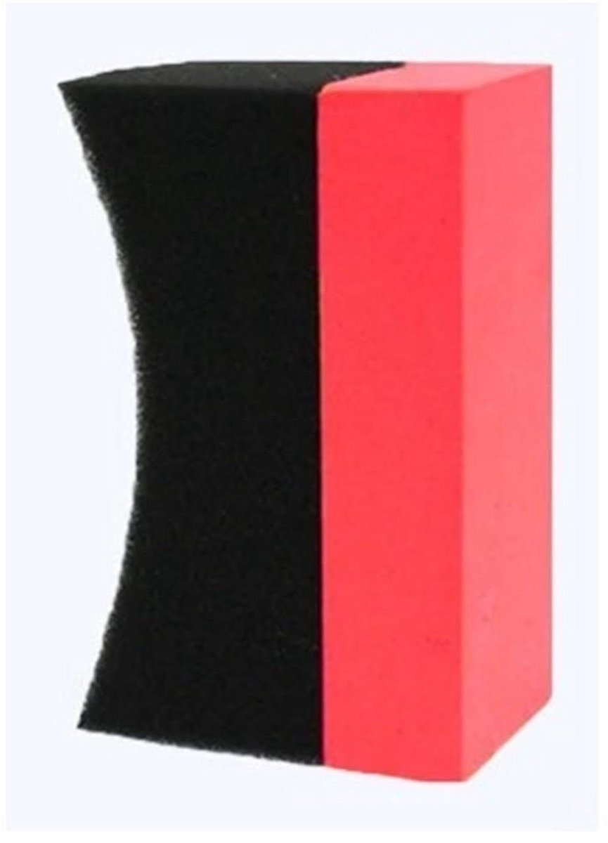 Autoreinigingsspons - Poetsapplicator - Auto Poetsen - Hoge Dichtheid - 2 stuks - Rood