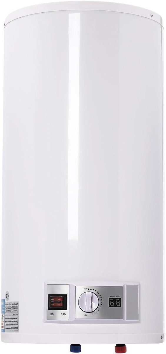 Elektrische boiler - Doorstroomverwarmer - Direct warm water - Grote capaciteit - 80 Liter - Wit