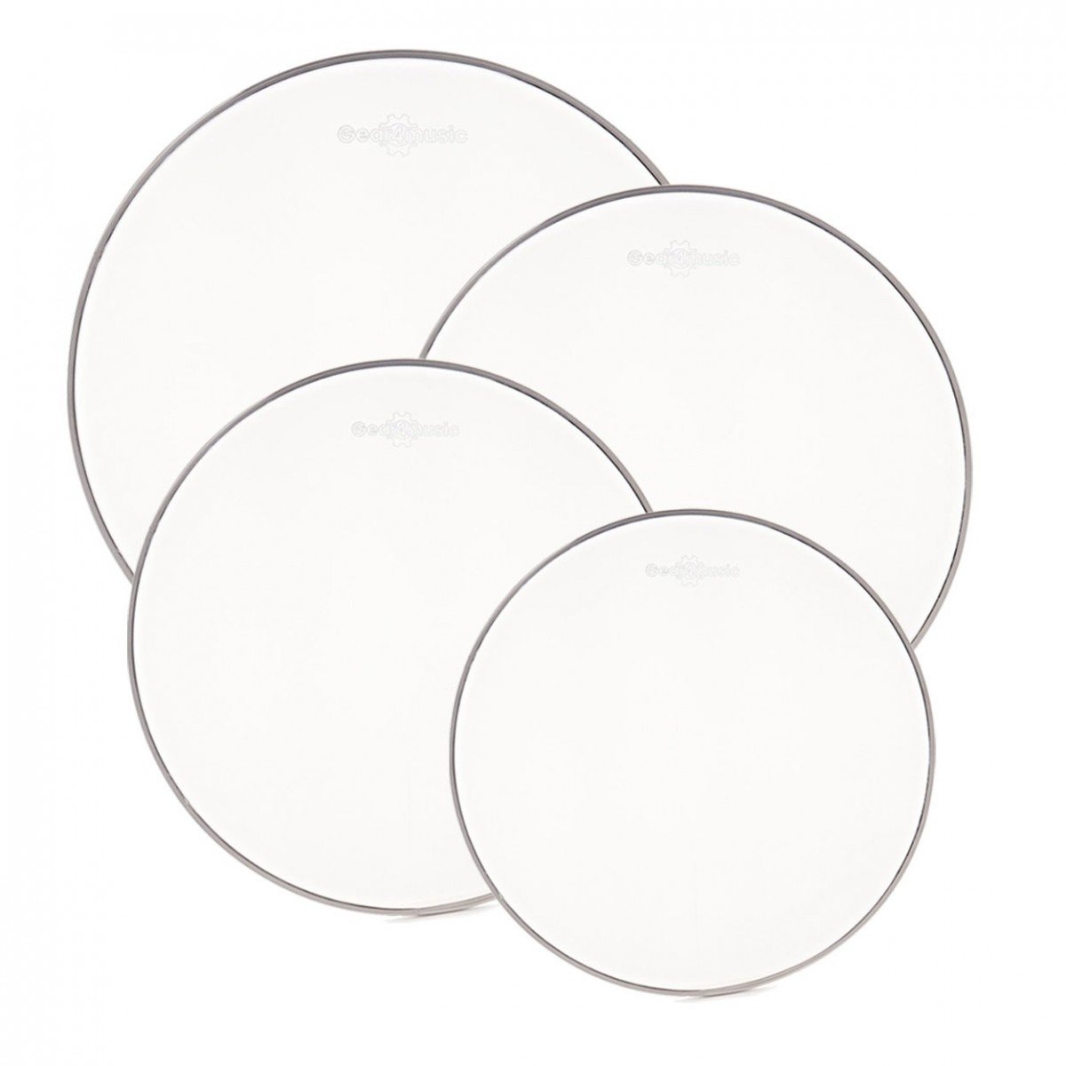 Praktijk Mesh Drumvel - 4 Stuks Rock Pakket by Gear4music