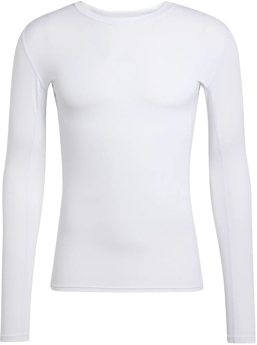 T-shirt met lange mouwen adidas Techfit Wit
