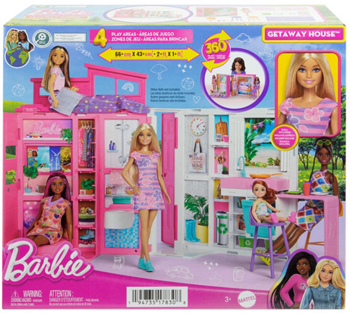 Barbie 65 jaar Vakantiehuis - Barbiepop - Poppenhuis
