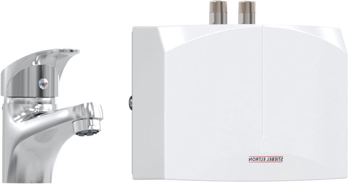 Doorstroomboiler met kraan - Mini boiler - Wastafel verwarmen - Hydraulisch gestuurd - 3.5 kW - Wit