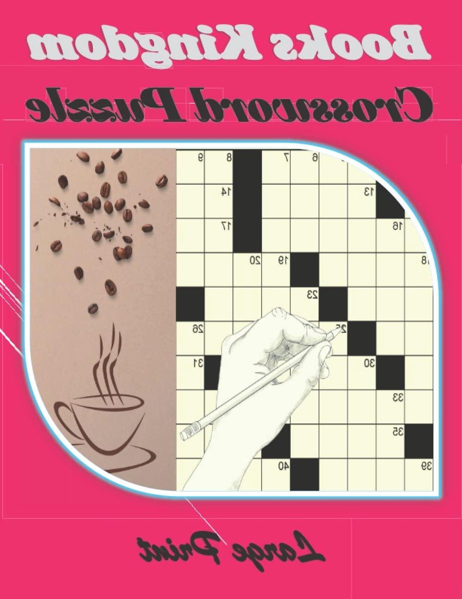 Kruiswoordpuzzels Boek - Puzzelboek Grote Letters - Mentale Training - Oplossingen Inbegrepen - 123 Pagina's - Wit