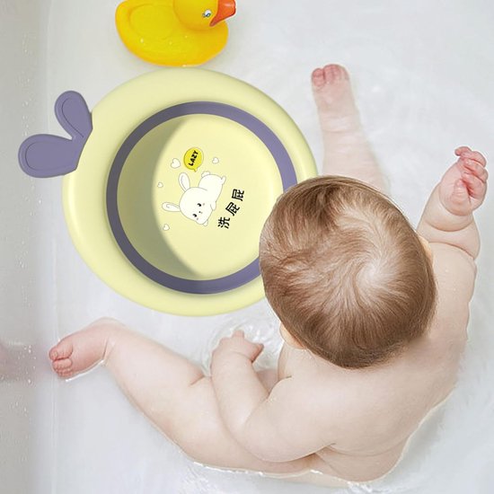 Opvouwbare Babywasbak - Inklapbare Wastafel - Baby Verzorgen - Verdikte Robuuste Afwerking - 32 x 37 cm - Groen — afbeelding 3